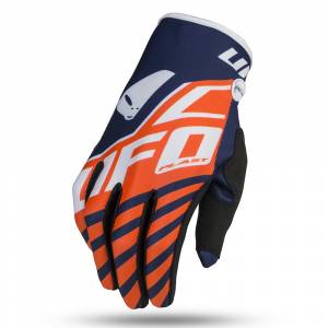 UFO Kids Vanadium Neon Orange Motocross Gloves