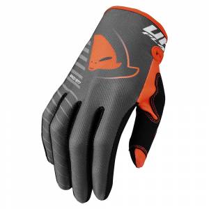 UFO Skill Kimura Grey Orange Motocross Gloves