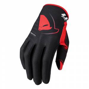 UFO Skill Kimura Black Red Motocross Gloves