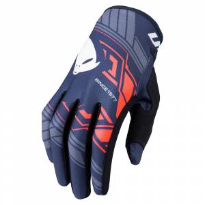 UFO Skill Heron Blue Motocross Gloves