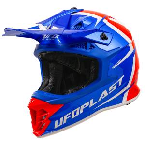 UFO Intrepid Off-Road Helmet - Blue Red White