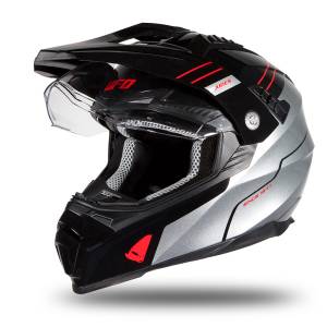 Aries Adventure Black Grey Gloss Helmet