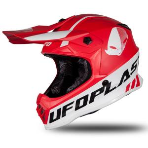 UFO Red Matt Kids Motocross Helmet