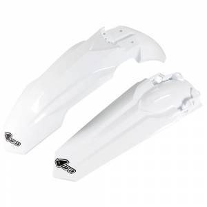 UFO Honda CRF 250R (18-21) CRF 250RX (19-21) CRF 450R/RX (17-20) White Fenders Kit