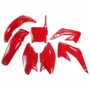 UFO Plastic Kit Honda CR 125 CR 250 2004 - 2007, All Red main image 1