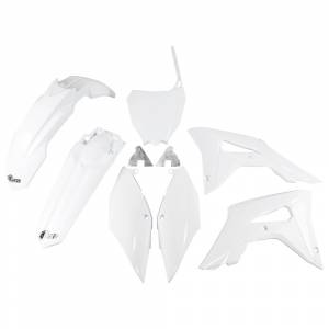 UFO Honda CRF 250R (18-21) CRF 450R (17-20) White Replica Plastic Kit