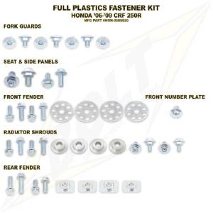Bolt Hardware Honda CRF 250R 2006-2009 Full Plastics Fastener Kit