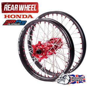 SM Pro Platinum Honda Red Rear Bulldog Spokes