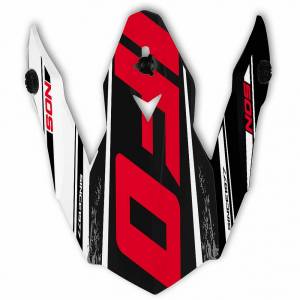 Onyx Helmet Peak - NOS Black White Red