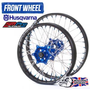 SM Pro Platinum Husky Blue Front Bulldog Spokes