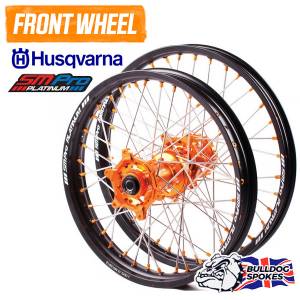 SM Pro Platinum Husky Orange Front Bulldog Spokes