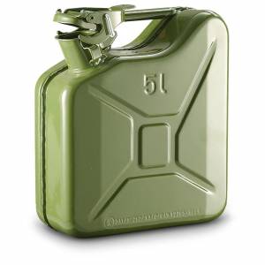 Steel Jerry Can Olive Green - 5 Ltr