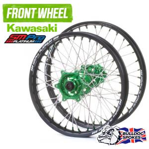 SM Pro Platinum Kawasaki Red Front Bulldog Spokes