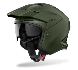 Airoh Kombakt Trials Helmet - Military Matt Green