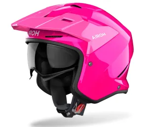 Airoh Kombakt Trials Helmet - Gloss Pink