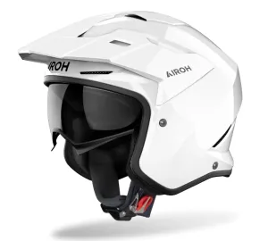 Airoh Kombakt Trials Helmet - Gloss White