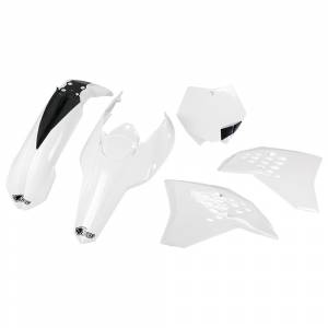 UFO Plastic Kit KTM SX SXF (09-10) White