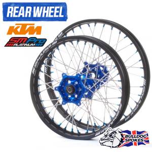 SM Pro Platinum KTM Blue Rear Bulldog Spokes