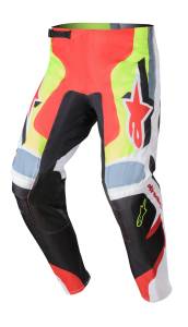 Alpinestars Fluid Agent Black Mars Red Yellow Fluo Motocross Adult Pants 