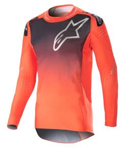 Alpinestars SuperTech Risen Hot Orange Black Motocross Adult Jersey 