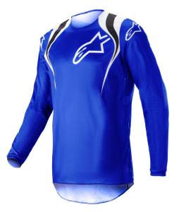 Alpinestars Fluid Narin Blue Ray White Motocross Adult Jersey 