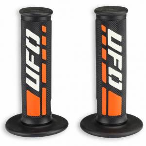 UFO Trax Triple Density Half Waffle Grips in Orange (Col.127)