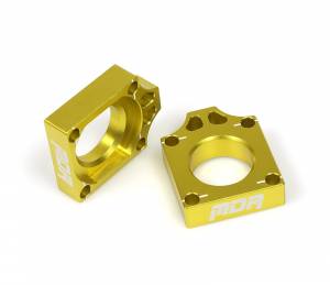 MDR Axle Blocks RMZ 250 RMZ 450 Yellow