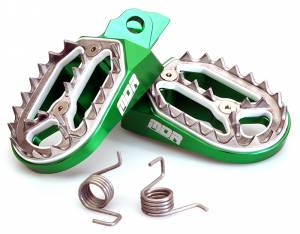 MDR Pro Bite Footpegs Kawasaki - Green