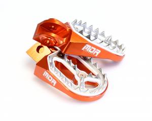 MDR Pro Bite Footpegs KTM SX/SXF125-525 (05-15) EXC/EXCF 125-525 (05-16) - Orange