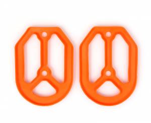 MDR Replacement Rubber For Pro Bite Footpegs - Orange