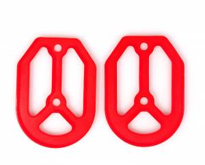 MDR Replacement Rubber For Pro Bite Footpegs - Red