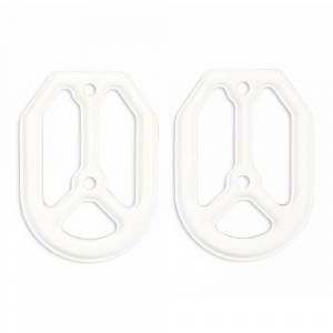 MDR Replacement Rubber For Pro Bite Footpegs - White