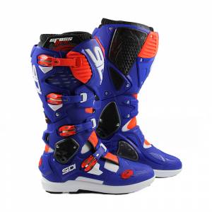 Sidi Crossfire 3 SRS White Blue Red Fluo Motocross Boots