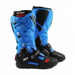 Sidi Crossfire 3 SRS Light Blue Black Motocross Boots