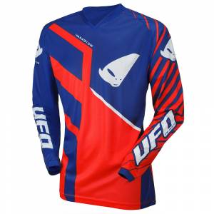 UFO Kids Vanadium Red Blue Motocross Jersey