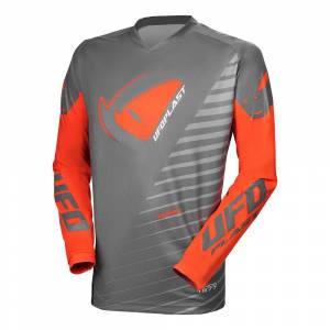 UFO Kimura Grey Orange Motocross Jersey