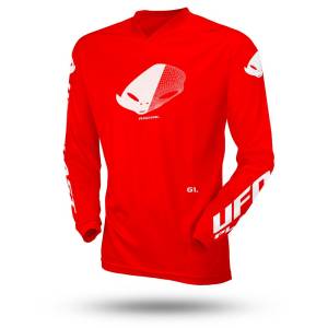 UFO Kids Radial Red Motocross Jersey