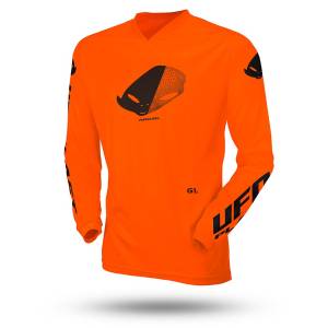 UFO Kids Radial Neon Orange Motocross Jersey