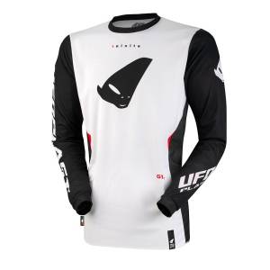 UFO Tainite White Black Motocross Jersey