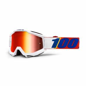 100% Accuri Minima Red Mirror Lens Motocross Goggles