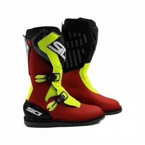 Sidi Zero 2 Limited Edition Red Yellow Black Trials Boots