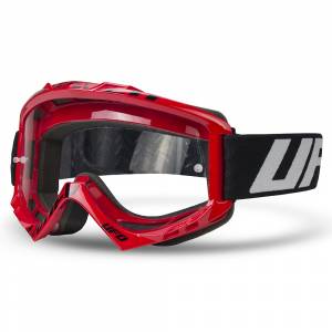 UFO Bullet Red Clear Lens Motocross Goggles