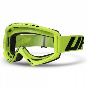 UFO Bullet Yellow Clear Lens Motocross Goggles