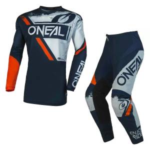 Oneal MX23 Kit Combo - Element Shocker v23 Blue Orange