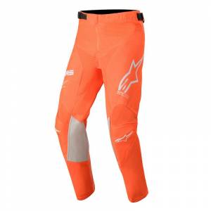 Alpinestars Kids Racer Tech Orange Fluo White Blue Motocross Pants