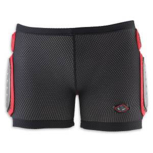 UFO MX Kids Padded Shorts - Black/Red