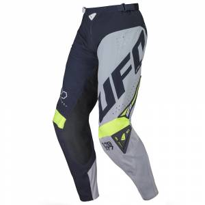 UFO Frequency Slim Blue Grey Neon Yellow Motocross Pants