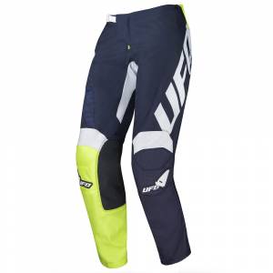 UFO Indium Blue Neon Green Motocross Pants