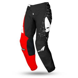 UFO Tecno Black Red Motocross Pants