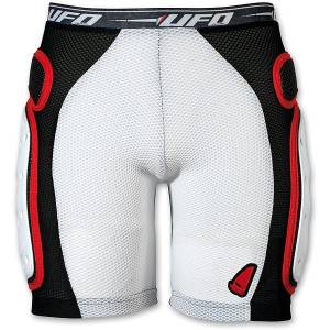 UFO Padded Plastic Shorts - Black/Red ( Front )